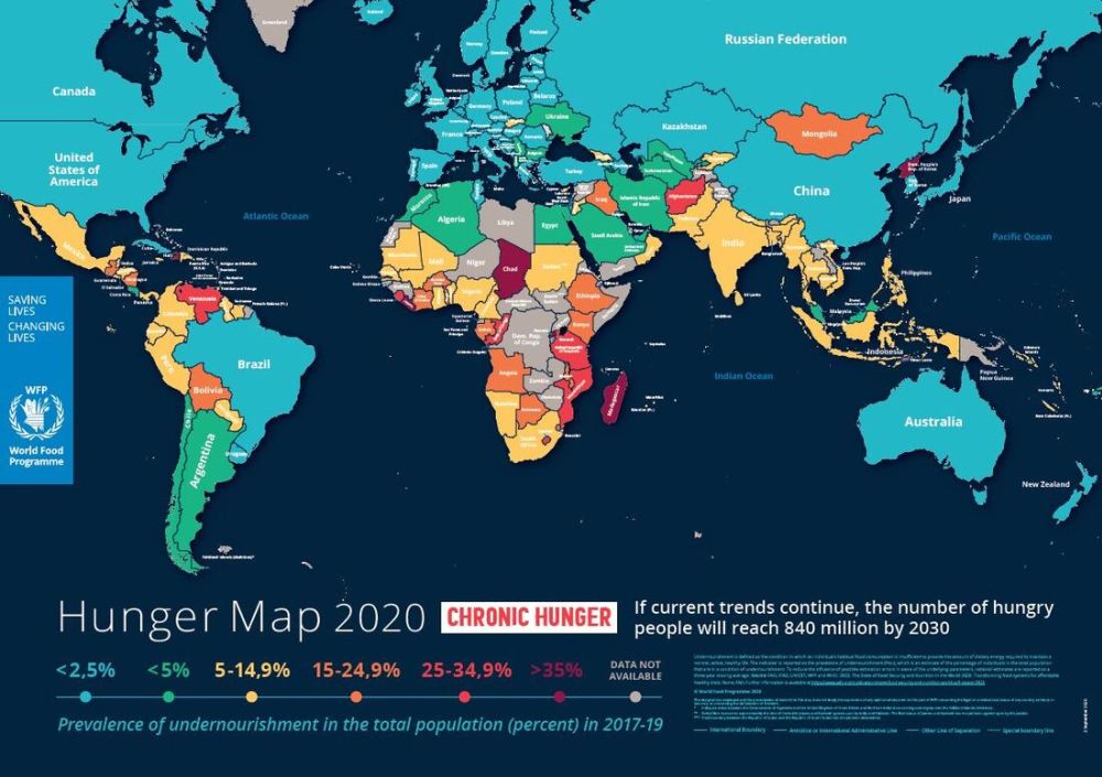World unger map 2020