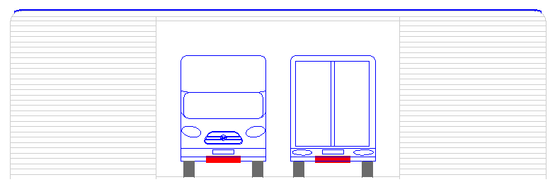 A refuelling station for electric trucks based on cartridge exchange