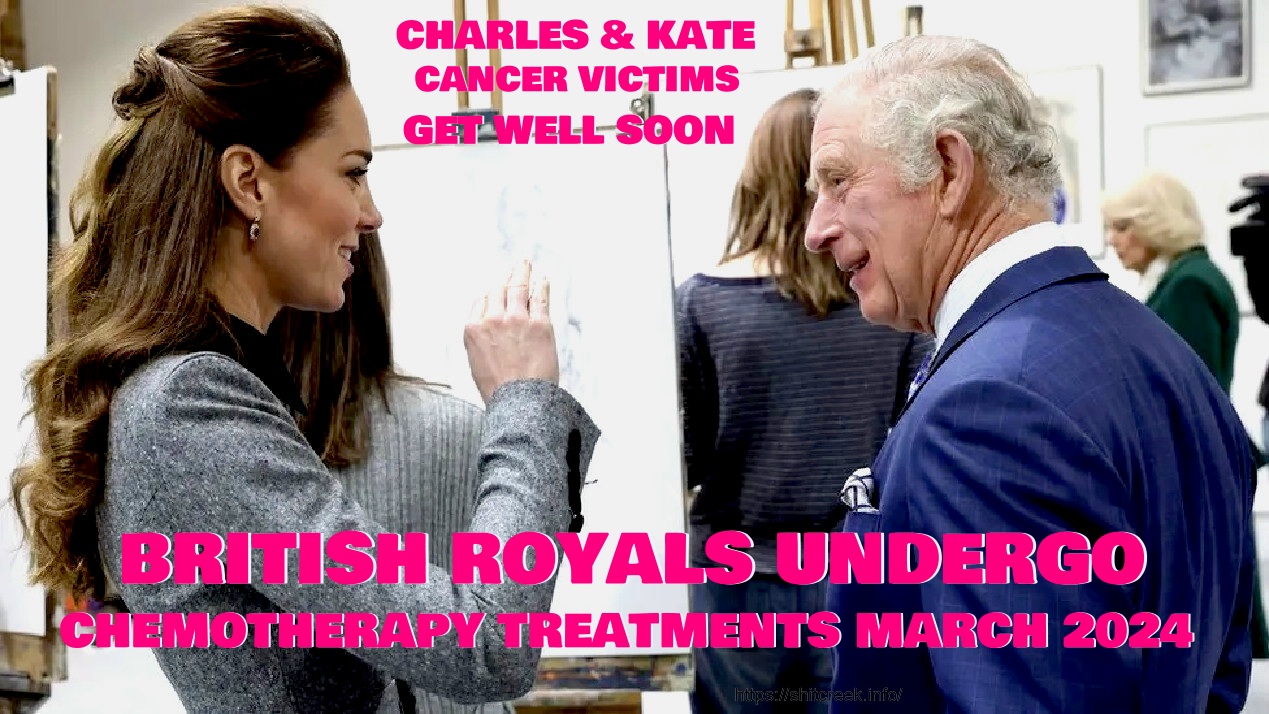 King Charles and Kate Princess of Wales, both undergoing cancer treatment in April 2024