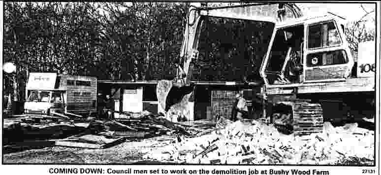 Wealden demolish the animal sanctuary at Bushy Wood and call it a small mistake