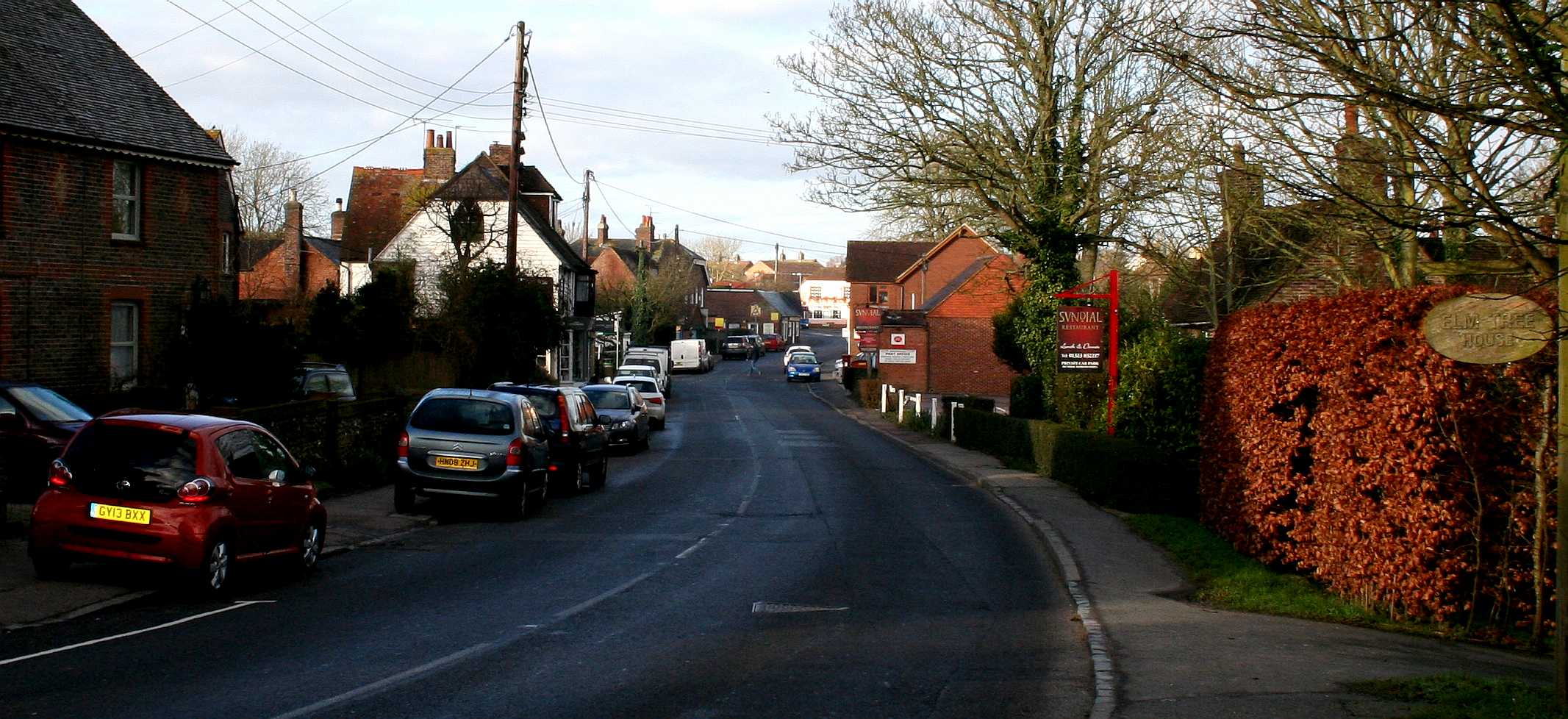 The peaceful village of Herstmonceux, Gardner Street, with no EV charging points