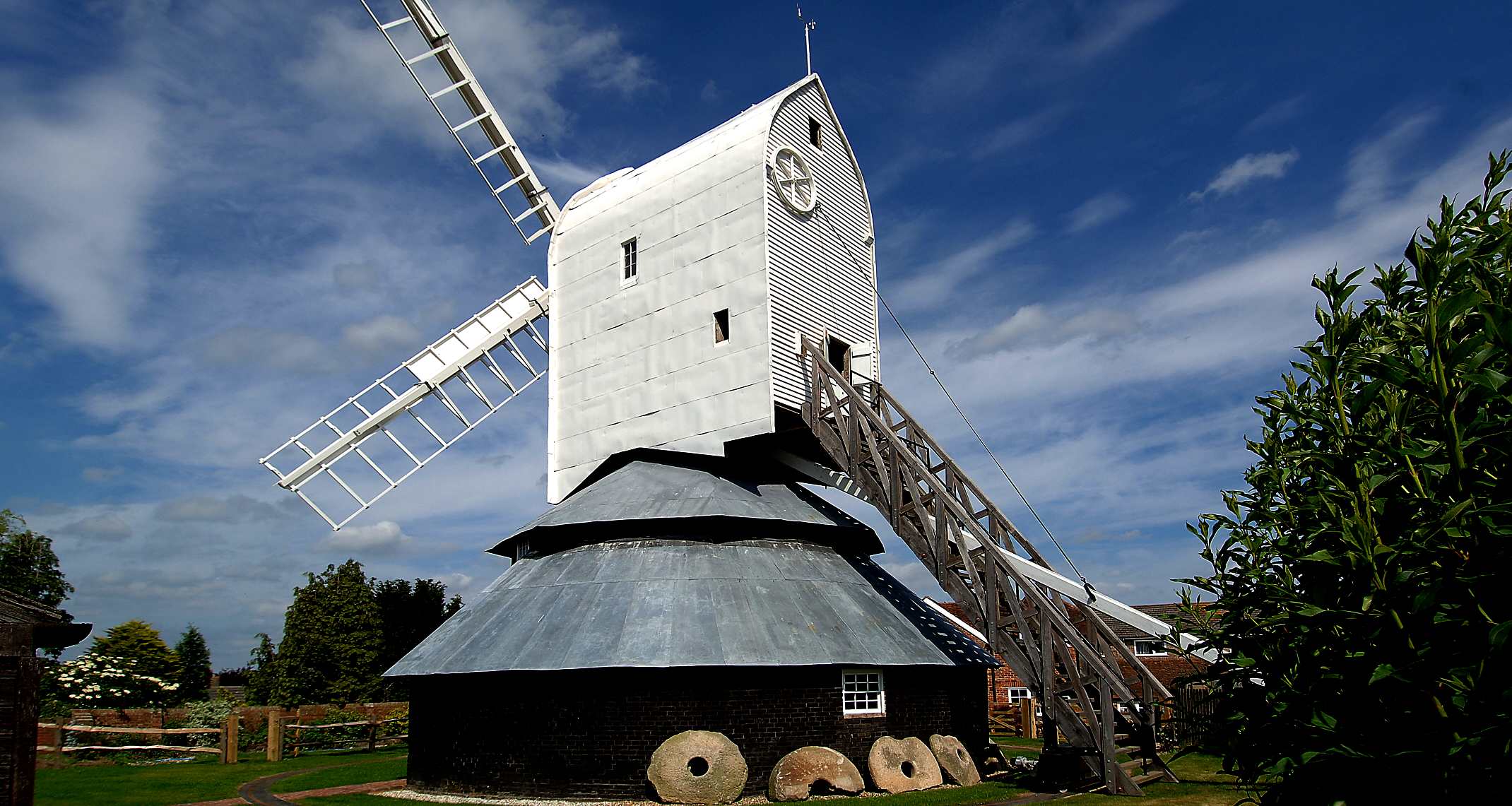 The tallest post mill in England is at Windmill Hill within the Wealden District