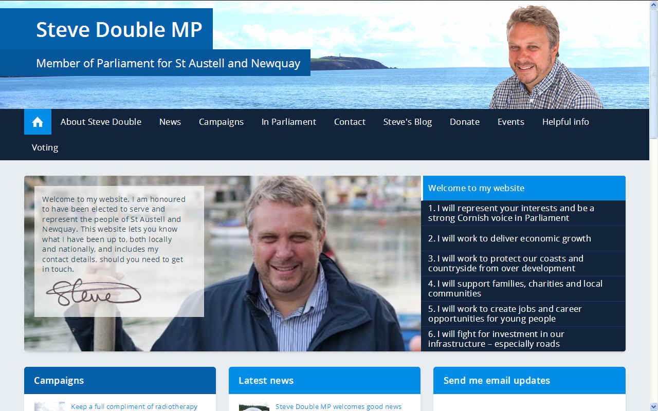 Steve Double MP for St Austell and Newquay