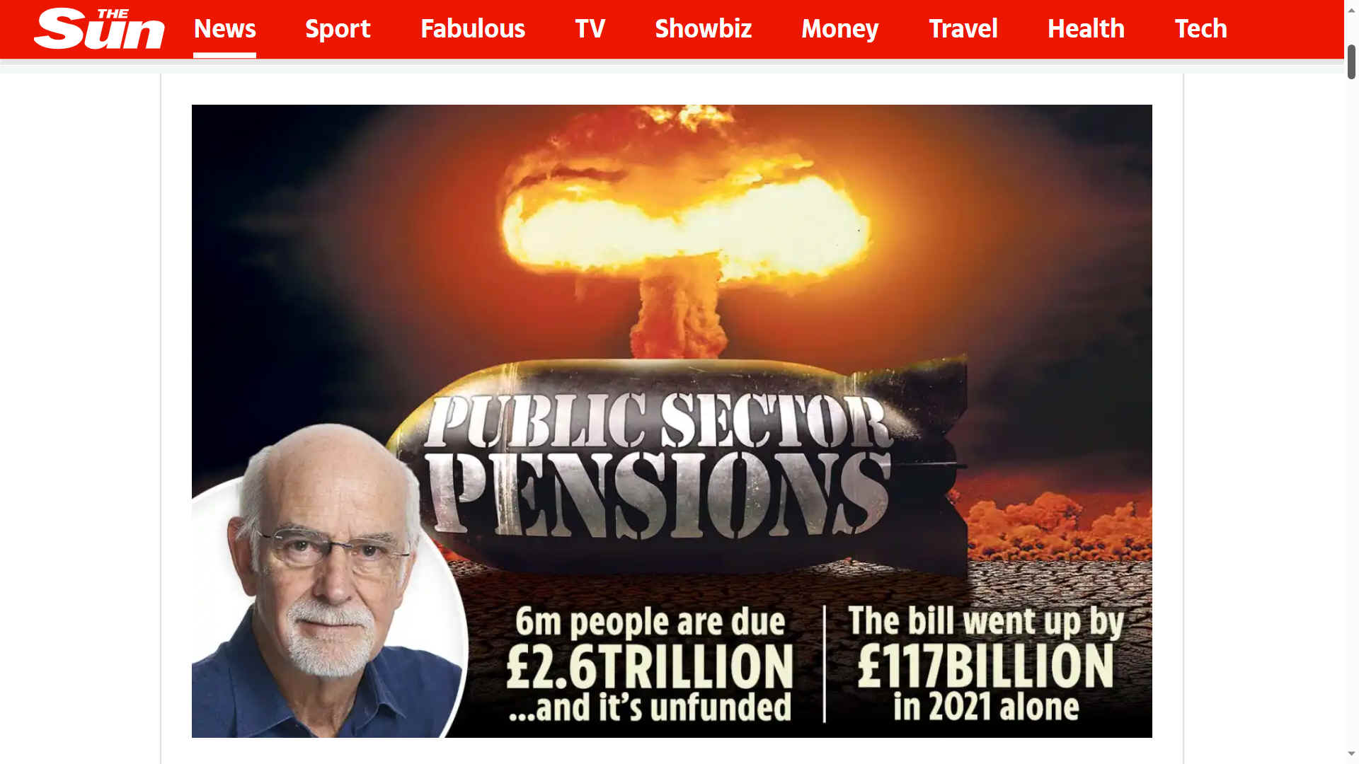 Public sector time bomb, is a Ponzi Scheme fraud perpetuated by the British Government